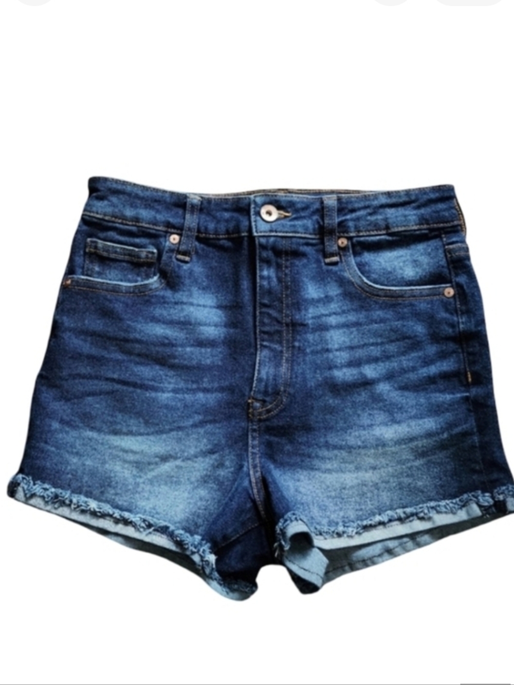 Kendall & Kylie The‎ Drifter High Rise Blue Denim Shorts Women's Jr Size 7/28